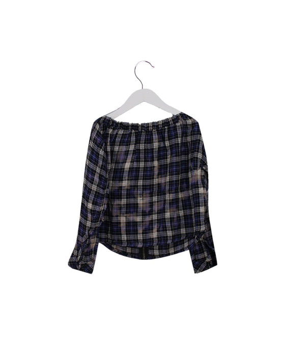 A Purple Long Sleeve Tops from izzue in size 7Y for girl. (Back View)