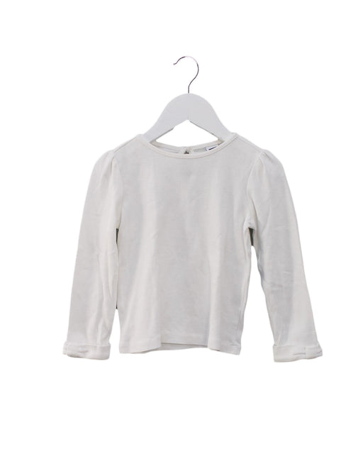 A White Long Sleeve Tops from Janie & Jack in size 2T for girl. (Front View)