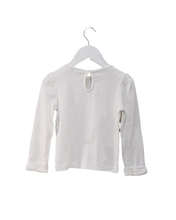 A White Long Sleeve Tops from Janie & Jack in size 2T for girl. (Back View)