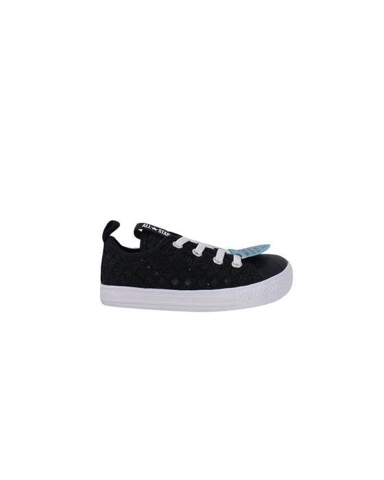A Black Sneakers from Converse in size 3T for boy. (Back View)