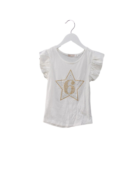 A White Sleeveless Tops from Angel's Face in size 6T for girl. (Front View)