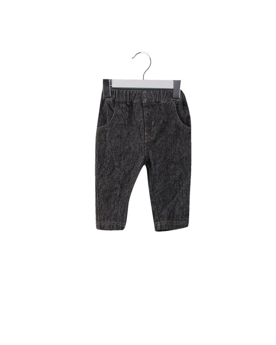 A Grey Casual Pants from Mides in size 3-6M for boy. (Front View)