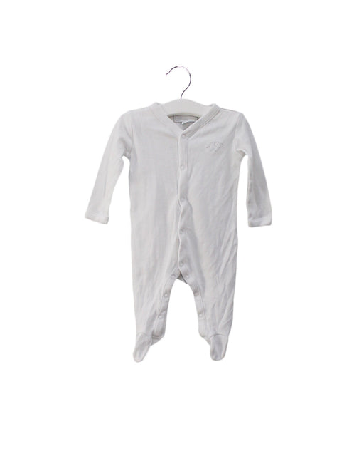 A White Long Sleeve Jumpsuits from The Little White Company in size 0-3M for boy. (Front View)