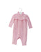 A Pink Long Sleeve Jumpsuits from Ralph Lauren in size 3-6M for girl. (Front View)