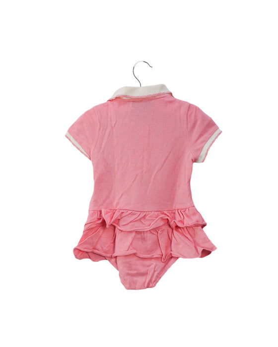 A Pink Short Sleeve Bodysuits from Nicholas & Bears in size 6-12M for girl. (Back View)