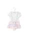 A Ivory Short Sleeve Bodysuits from Nicholas & Bears in size 6-12M for girl. (Front View)