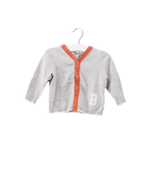 A Grey Cardigans from Bonpoint in size 6-12M for girl. (Front View)