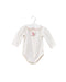 A Ivory Long Sleeve Bodysuits from Janie & Jack in size 0-3M for girl. (Front View)