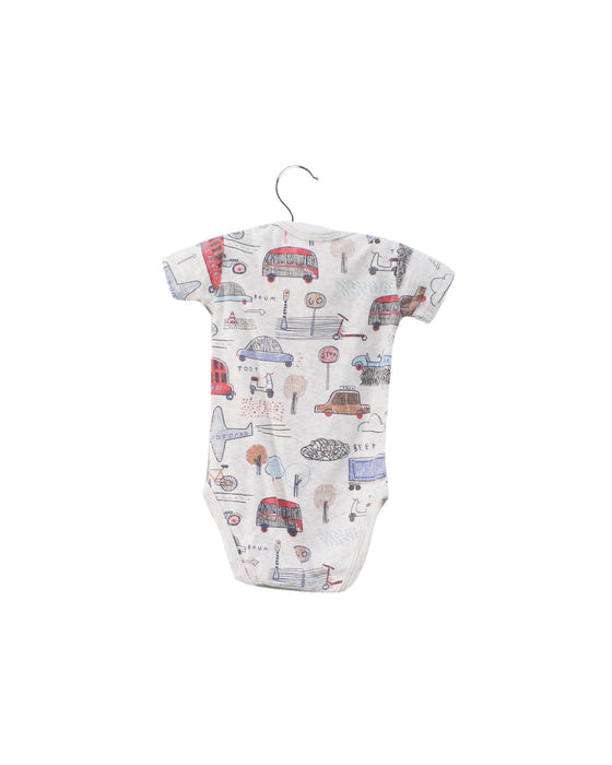 A Grey Short Sleeve Bodysuits from Mamas & Papas in size 3-6M for neutral. (Back View)