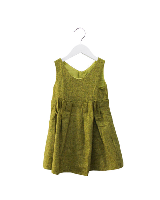 A Green Sleeveless Dresses from COS in size 2T for girl. (Front View)