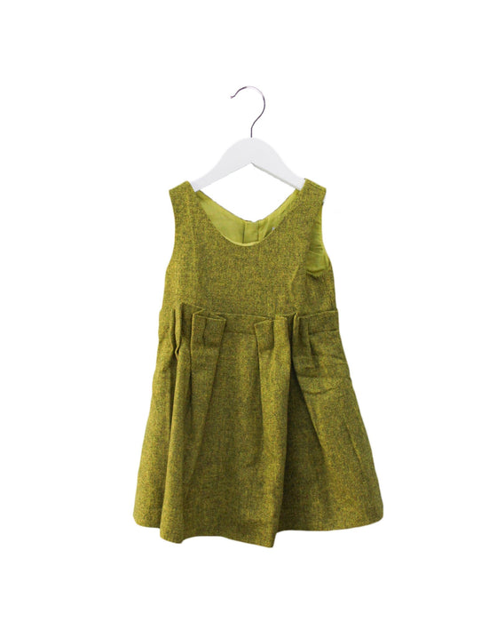 A Green Sleeveless Dresses from COS in size 2T for girl. (Front View)