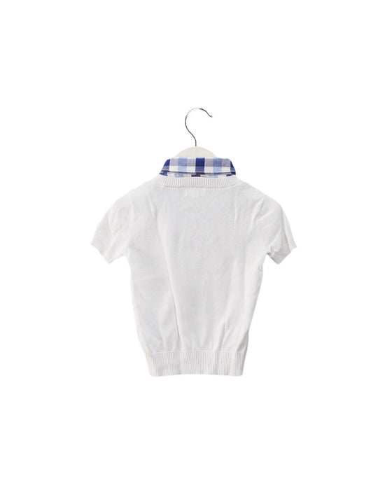 A White Short Sleeve Tops from Nicholas & Bears in size 6-12M for boy. (Back View)