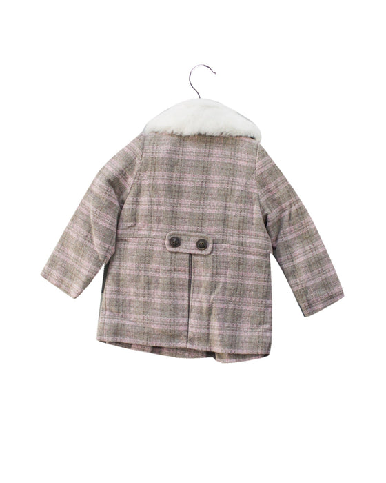 A Brown Coats from Chickeeduck in size 18-24M for girl. (Back View)