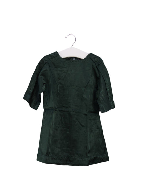 A Green Short Sleeve Dresses from Rita co Rita in size 2T for girl. (Front View)