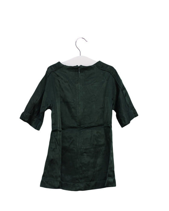 A Green Short Sleeve Dresses from Rita co Rita in size 2T for girl. (Back View)
