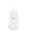 A White Sleeveless Bodysuits from Petit Bateau in size 0-3M for girl. (Front View)