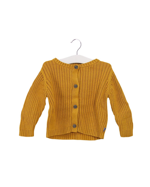 A Yellow Cardigans from Imps & Elfs in size 6-12M for girl. (Front View)