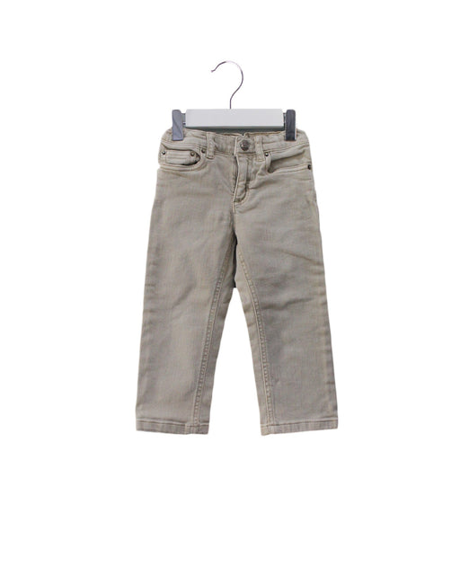 A Grey Jeans from Bonpoint in size 2T for girl. (Front View)