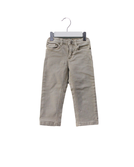 A Grey Jeans from Bonpoint in size 2T for girl. (Front View)