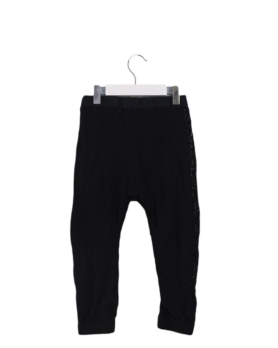A Black Sweatpants from Crewcuts in size 4T for girl. (Back View)