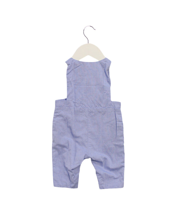 A Blue Long Overalls from Jacadi in size 0-3M for boy. (Back View)