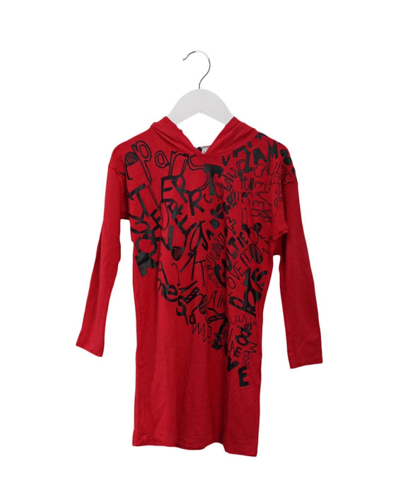 A Red Long Sleeve Dresses from Junior Gaultier in size 4T for girl. (Front View)