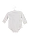 A White Long Sleeve Bodysuits from Mides in size 0-3M for boy. (Back View)