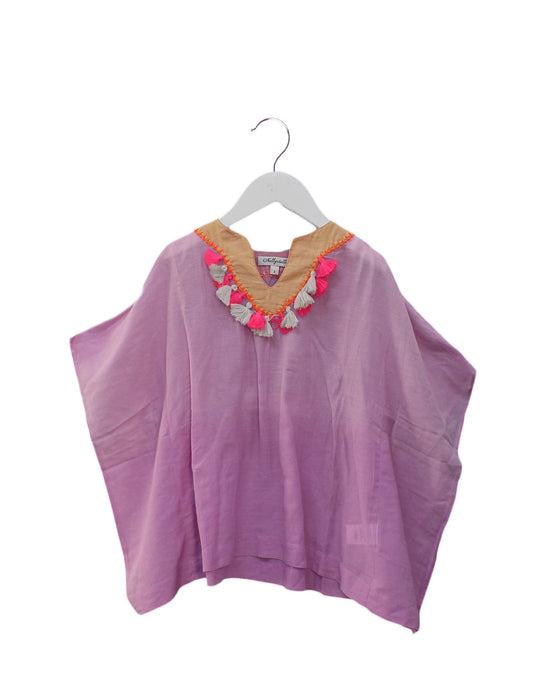 A Purple Short Sleeve Tops from Nellystella in size 2T for girl. (Front View)