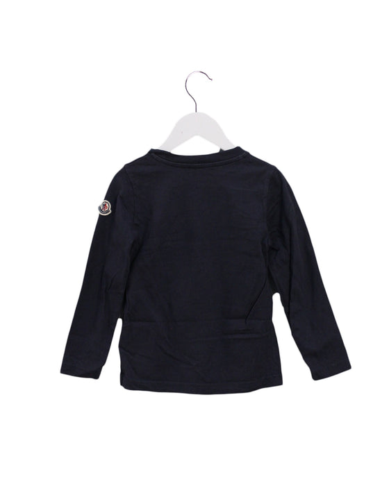 A Navy Long Sleeve Tops from Moncler in size 4T for boy. (Back View)