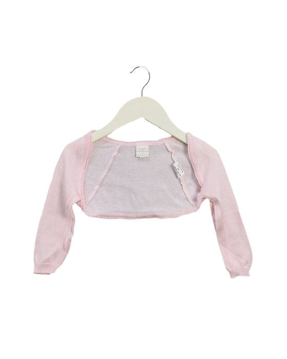 A Pink Cardigans from Chickeeduck in size 12-18M for girl. (Front View)
