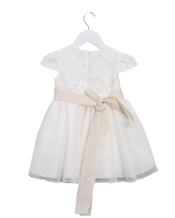 A White Short Sleeve Dresses from Mimilu in size 12-18M for girl. (Back View)