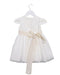 A White Short Sleeve Dresses from Mimilu in size 12-18M for girl. (Back View)