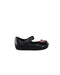 A Black Flats from Mini Melissa in size 18-24M for girl. (Back View)