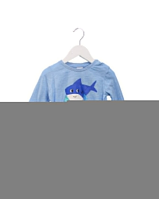 A Blue Long Sleeve Tops from Seed in size 6-12M for boy. (Front View)