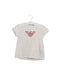 A Ivory Short Sleeve T Shirts from Emporio Armani in size 3T for girl. (Front View)