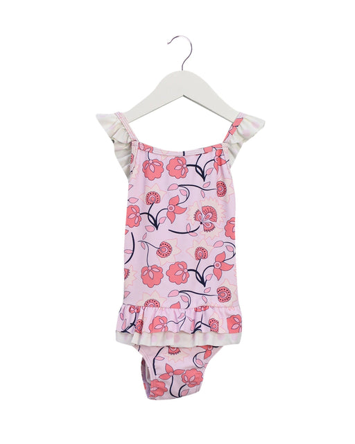 A Pink Swimsuits from Seed in size 18-24M for girl. (Front View)