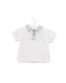 A White Short Sleeve Tops from Chickeeduck in size 6-12M for boy. (Front View)