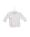 A White Long Sleeve Tops from Mides in size 0-3M for boy. (Front View)