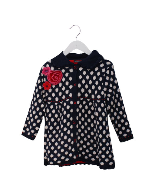A Navy Coats from Catimini in size 3T for girl. (Front View)