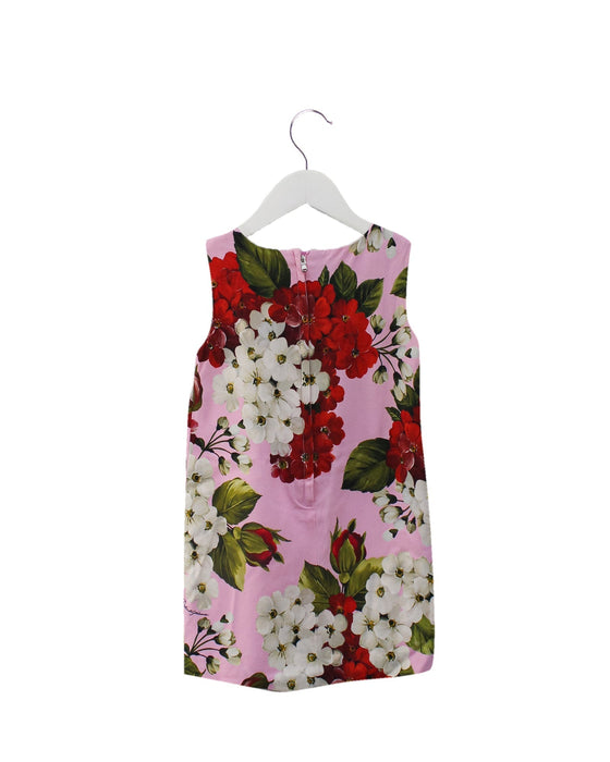 A Pink Sleeveless Dresses from Dolce & Gabbana in size 4T for girl. (Back View)