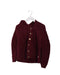 A Red Cardigans from Les Enfantines in size 4T for girl. (Front View)