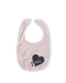 A Pink Bibs from Guess in size 6-12M for girl. (Front View)
