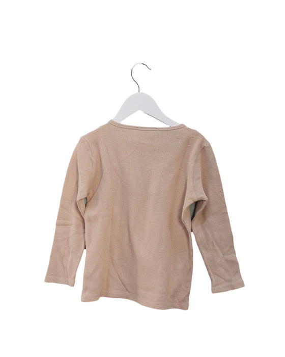 A Pink Long Sleeve Tops from Bonpoint in size 4T for girl. (Back View)