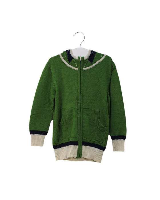 A Green Cardigans from Nicholas & Bears in size 2T for girl. (Front View)