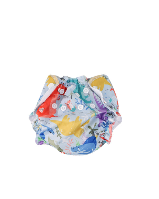 A Blue Cloth Diapers from Apple Cheeks in size 6-12M for boy. (Front View)
