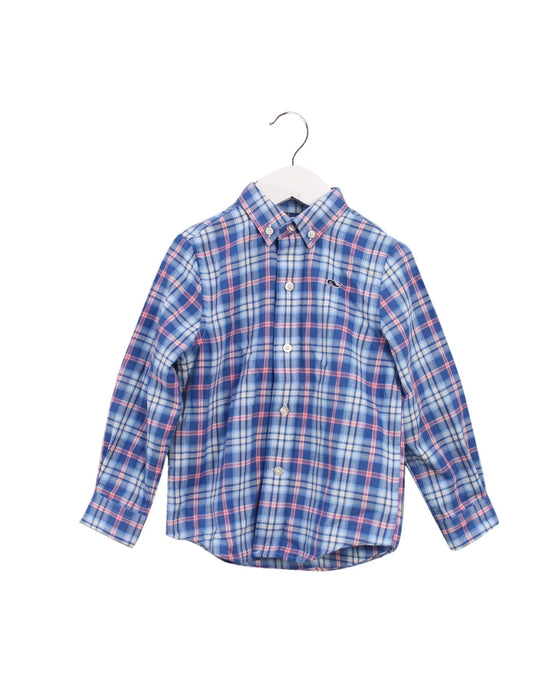 A Blue Shirts from Vineyard Vines in size 3T for boy. (Front View)