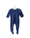 A Blue Long Sleeve Jumpsuits from Petit Bateau in size 6-12M for boy. (Front View)