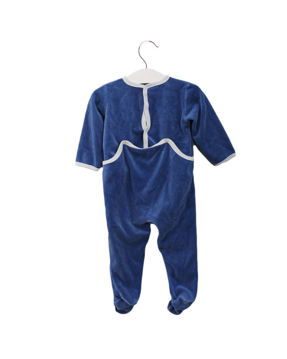 A Blue Long Sleeve Jumpsuits from Petit Bateau in size 6-12M for boy. (Back View)