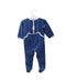 A Blue Long Sleeve Jumpsuits from Petit Bateau in size 6-12M for boy. (Back View)