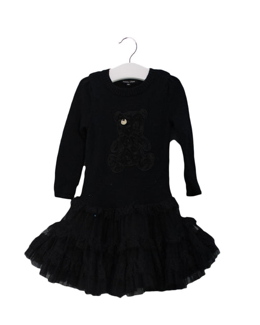 A Black Long Sleeve Dresses from Nicholas & Bears in size 12-18M for girl. (Front View)